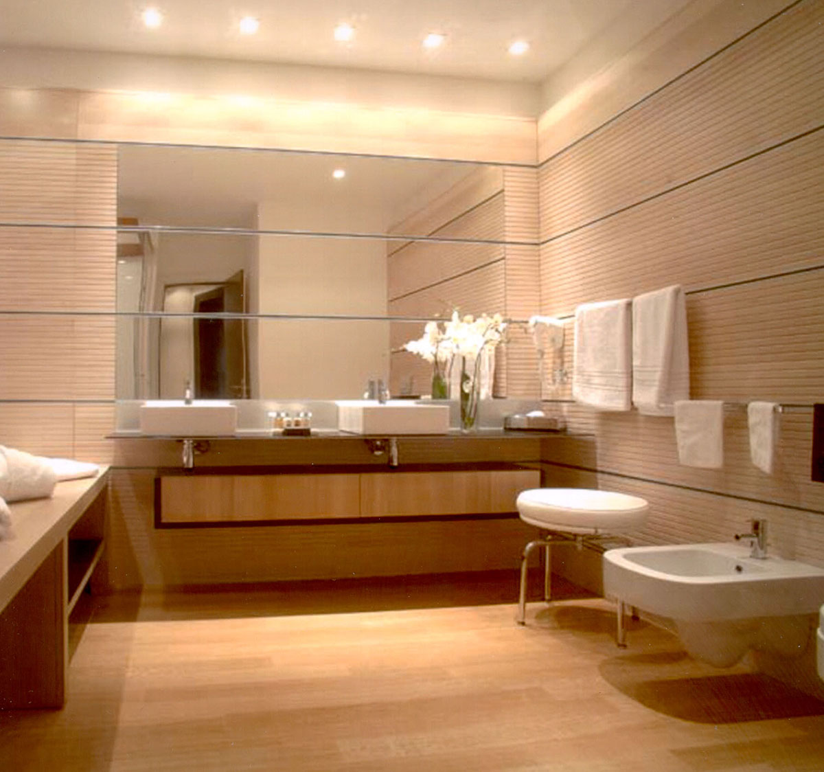Parkett im Badezimmer